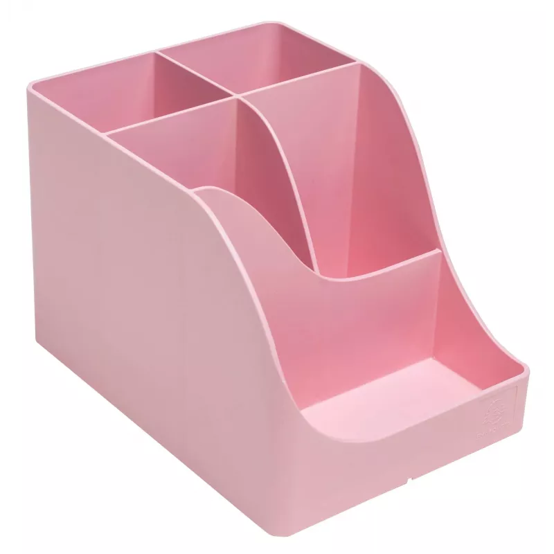 Exacompta portalápices Pen Wave AutentiK 5 compartimentos rosa caramelo
