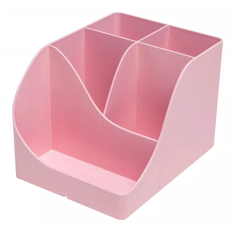 Exacompta portalápices Pen Wave AutentiK 5 compartimentos rosa caramelo