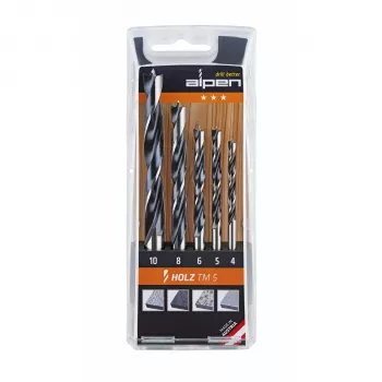 ALPEN-MAYKESTAG Alpen TM 5 Wood set de brocas 4-5-6-8-10 mm