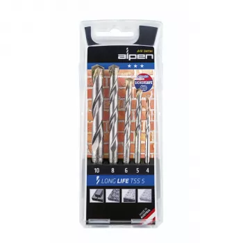 ALPEN-MAYKESTAG Alpen TSS 5 LL set de brocas escalonadas HSS-G 4-5-6-8-10 pack de 5