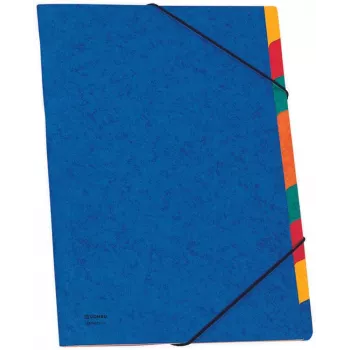 Donau Elektronik carpeta organizadora 9 compartimentos azul A4