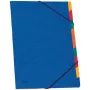 Donau Elektronik carpeta organizadora 9 compartimentos azul A4