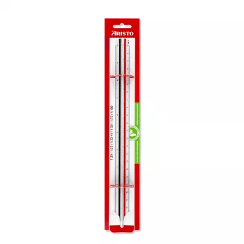 ARISTO Escala triangular perfil D blanca 30 cm (AR23703EB)