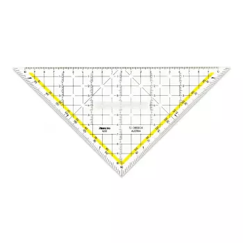 ARISTO Escuadra geométrica 22,5 cm escuadra de dibujo