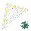 ARISTO Escuadra geométrica 22,5 cm escuadra de dibujo