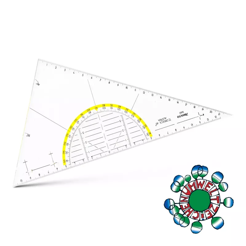 ARISTO Escuadra geométrica 26,0 cm transparente