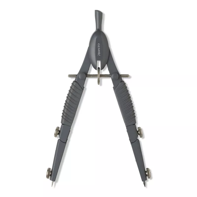 Aristo TopLine Mat Series Compás de dibujo gris, 1 unidad (AR55816)