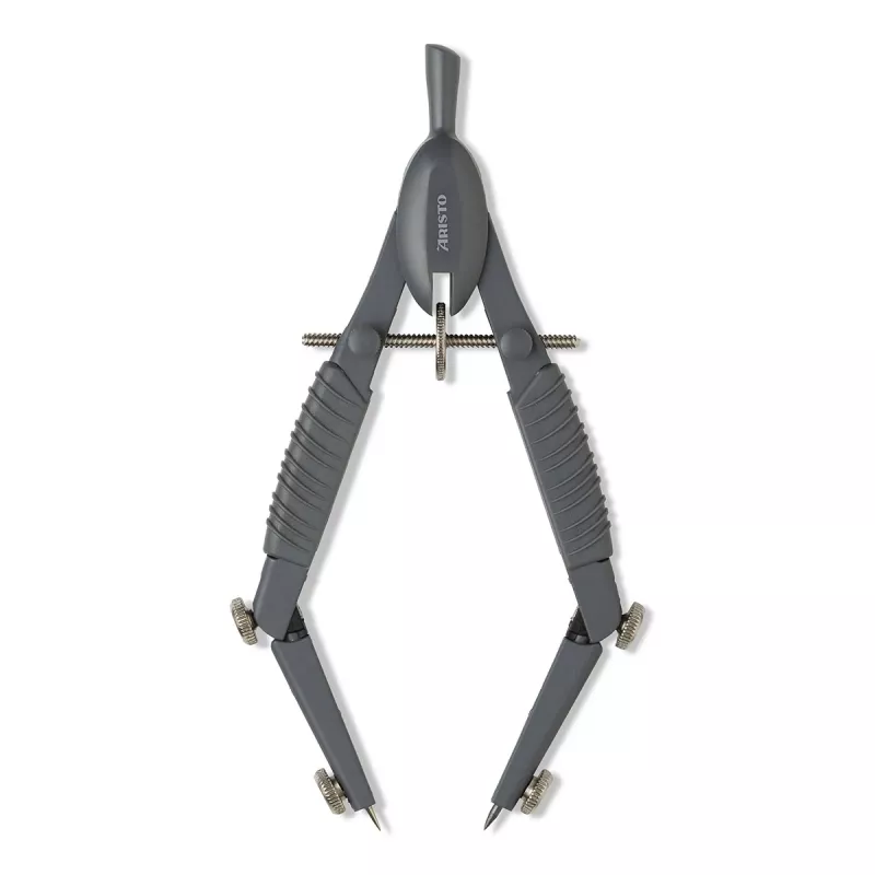 Aristo TopLine Mat Series Compás de dibujo gris, 1 unidad (AR55816)