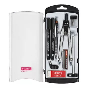 ARISTO GEO-TEC Compás de dibujo negro (AR80078)
