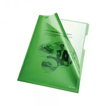 Fundas de documentos Bene A4 150 µm verde HPVC brillante 100 uds./paquete