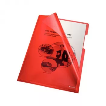 Carpeta en L Esselte Leitz bene para A4, transparente, pack de 100