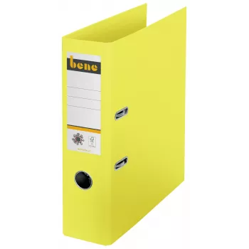 Archivador de palanca Bene No.1 amarillo cartón 8,0 cm DIN A4