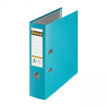 Archivador de palanca Bene A4 80 mm turquesa PP plástico