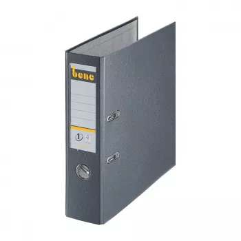 Archivador de palanca Bene A4 80 mm gris pizarra PP plástico