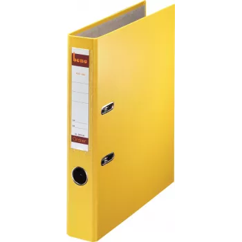 Archivador de palanca Bene A4 52 mm amarillo PP plástico