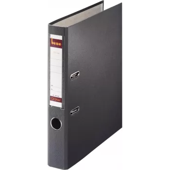 Bene Archivador de palanca con tapa A4 52 mm gris pizarra PP plástico