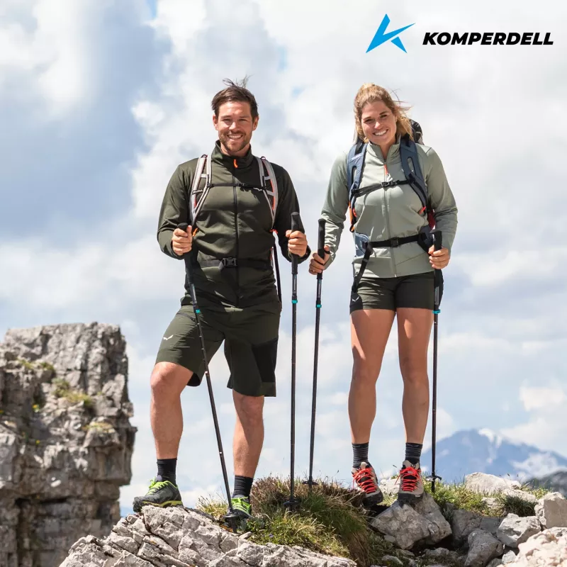 Komperdell Fx Lite Carbon Vario Approach Bastones de trekking, azul