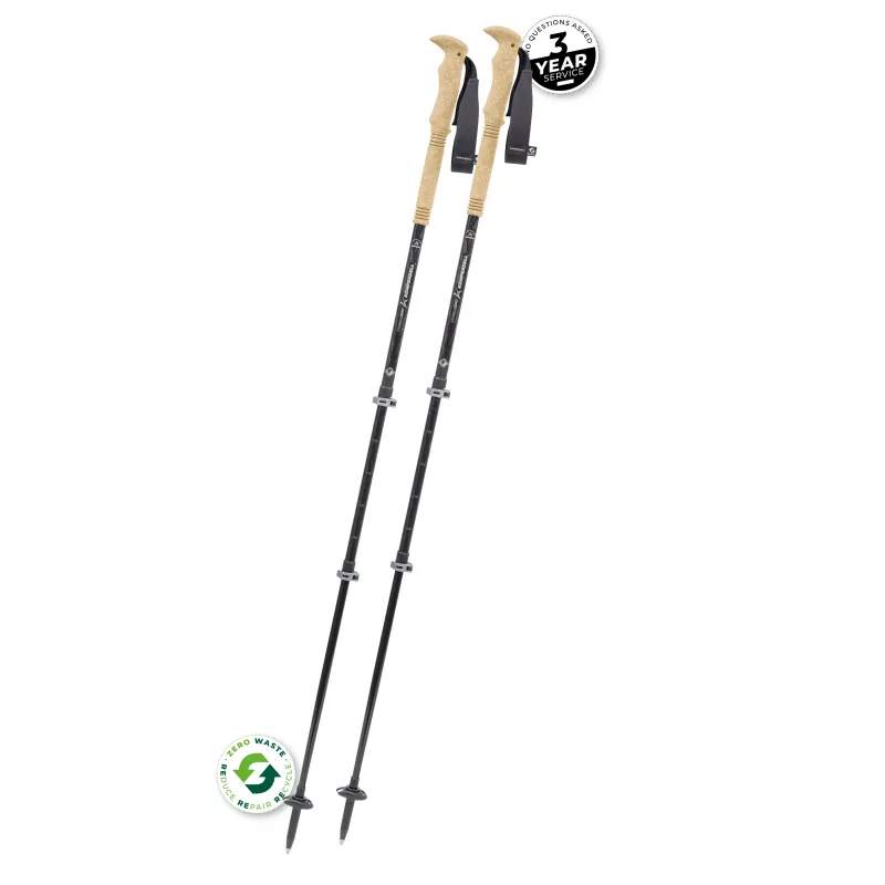 Komperdell Carbon Cloud Zero Bastones de trekking, plata