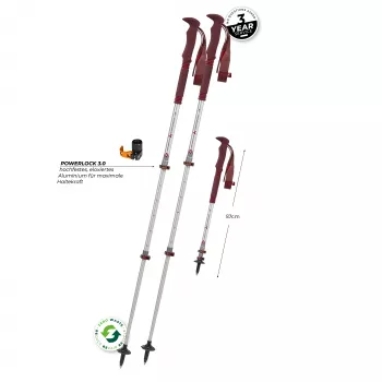 Bastones de Trekking Komperdell Explorer Zero Compact - Malbec
