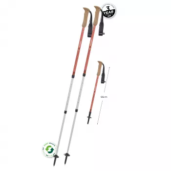 Bastones de Trekking Komperdell Highlander Zero - Burnt Orange (Par)