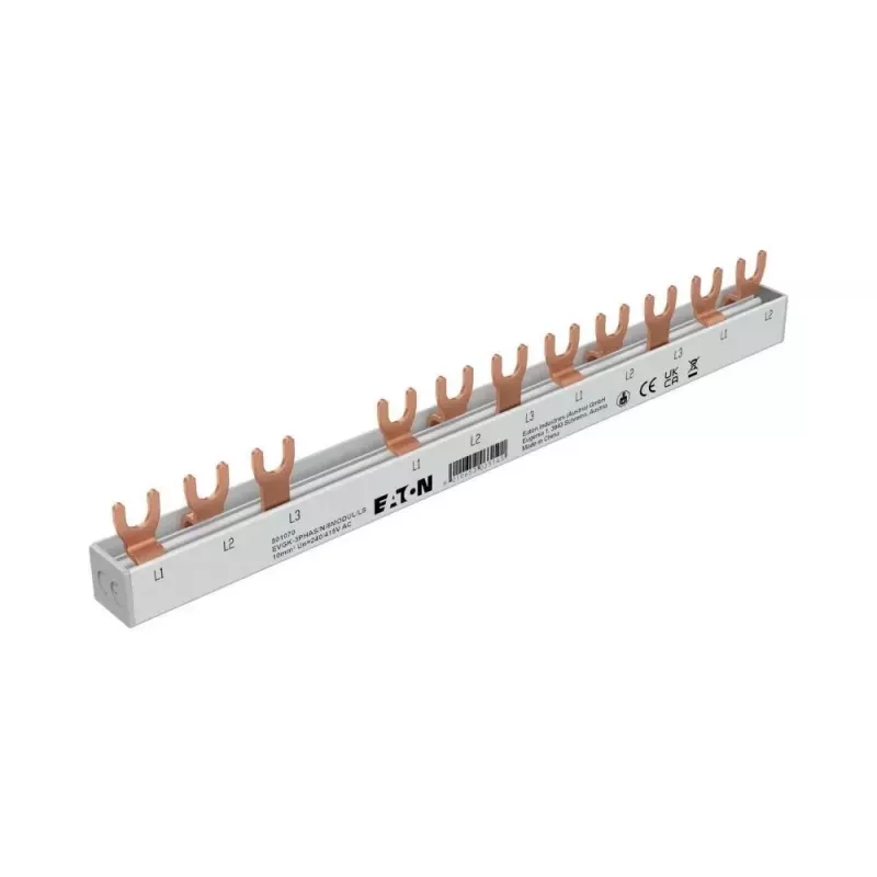 EATON EVGK-3PHAS/N/8MODUL/LS 501070 Barra Colectora de Fases 3ph 10mm² Horquilla 4+8TE 1