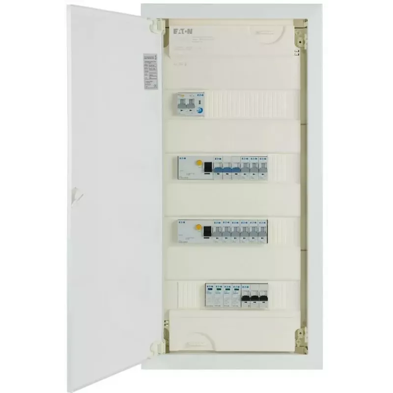 Eaton KLV-PW-48-2PXL-2PXF-9PLI-1AFDD Cuadro de Distribución Empotrable de 4 Filas con AFDD (194711-B)