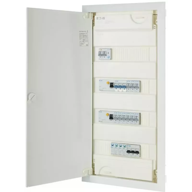 Eaton KLV-PW-48-2PXL-2PXF-9PLI-1AFDD Cuadro de Distribución Empotrable de 4 Filas con AFDD (194711-B)