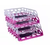SAX Bandeja de documentos Voronoi rosa DIN C4