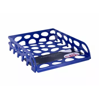 Sax Bandeja de documentos Voronoi azul DIN C4