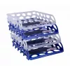 Sax Bandeja de documentos Voronoi azul DIN C4