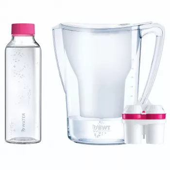 Gasificador de agua manual BWT AQUAlizer Home 125626883 con botella de cristal