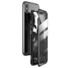 Funda magnética completa Wozinsky 360 con protección frontal y trasera y cristal integrado para Samsung Galaxy A72 4G negra-transparente