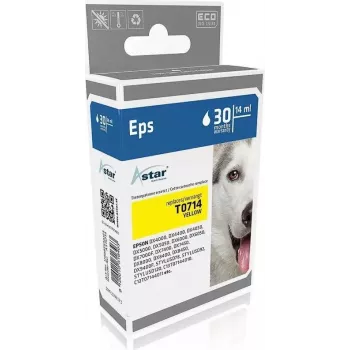 ASTAR Cartucho de tinta amarillo compatible (alternativa a Epson T0714)