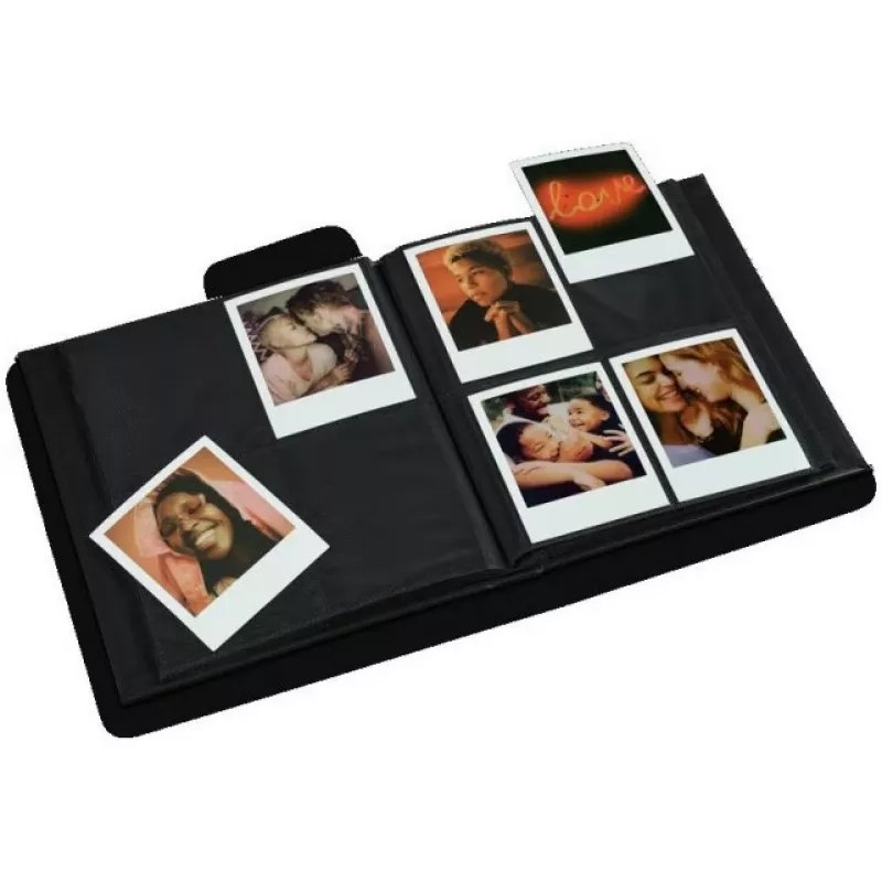 Álbum de fotos para Polaroid 600 SX-70 Now+ Gen2 OneStep+ VF2 – 161 fotos – Negro