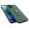 HURTEL Ring Case Funda de silicona con anillo y soporte para Xiaomi Poco X4 Pro 5G Azul