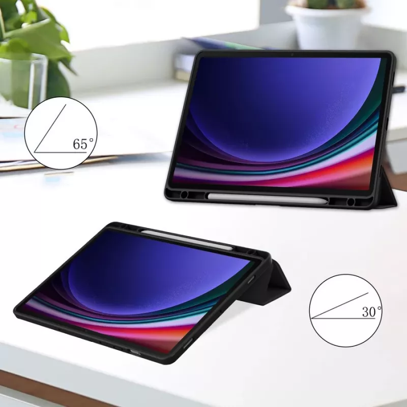 Tech-Protect SC Pen Hybrid funda para Samsung Galaxy Tab S9+ / S10+ 12.4 X810 / X816B / X826B, negro