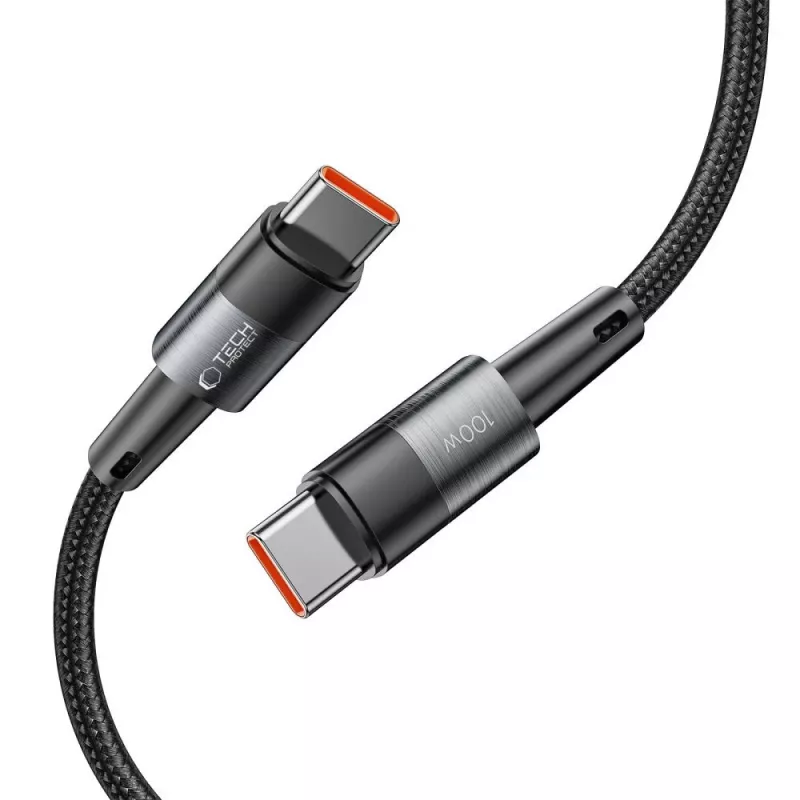TECH-PROTECT ULTRABOOST cable USB-C a USB-C PD 100W / 5A 3m gris