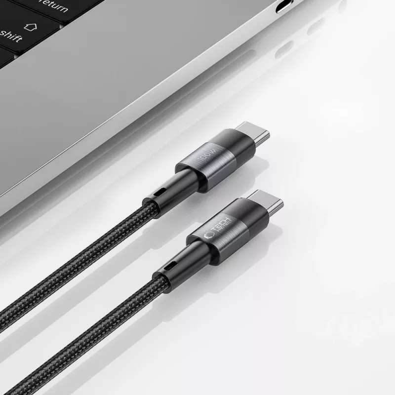 TECH-PROTECT ULTRABOOST cable USB-C a USB-C PD 100W / 5A 3m gris