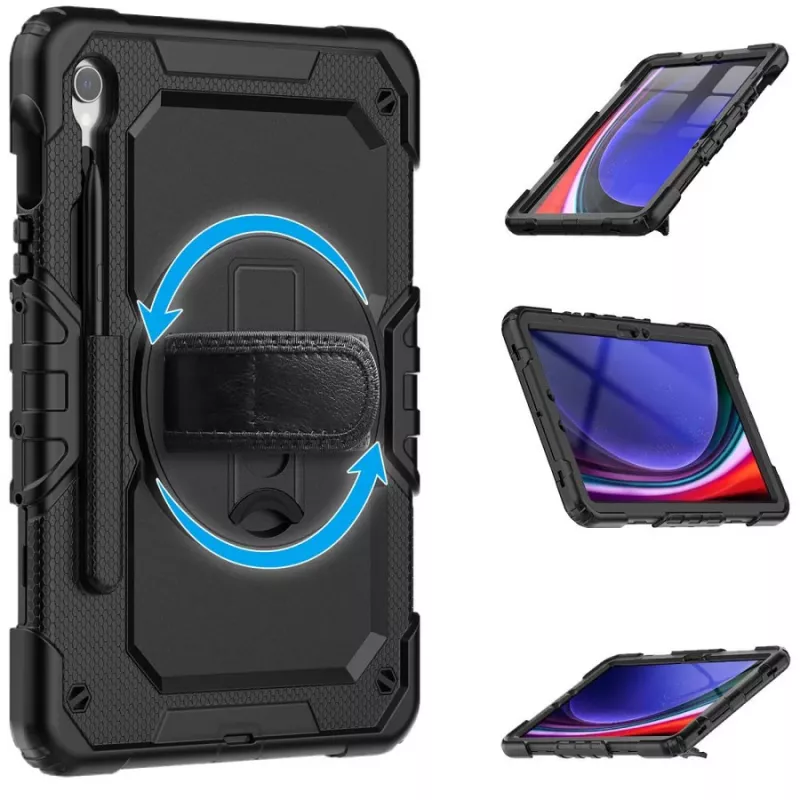 Tech-Protect Solid360 para Samsung Galaxy Tab S9 / S9 FE / S10 FE / S10 LITE negro