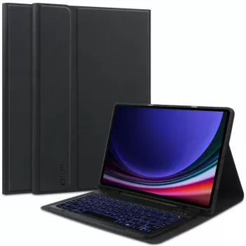 Tech-Protect SC Pen + funda con teclado para Samsung Galaxy Tab S9 / S9 FE / S10 FE / S10 Lite, negro
