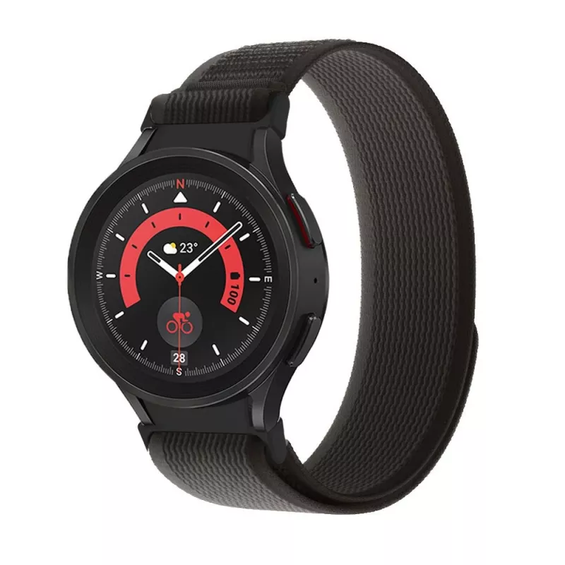 TECH-PROTECT nailon Samsung Galaxy Watch 4 / 5 / 5 Pro / 6 / 7 / FE negro/naranja