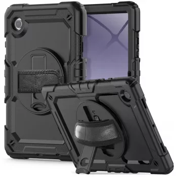 Tech-Protect Solid360 funda para Samsung Galaxy Tab A9+/A11+ PLUS 11.0 X210/X215/X216/X230/X235/X236, negro