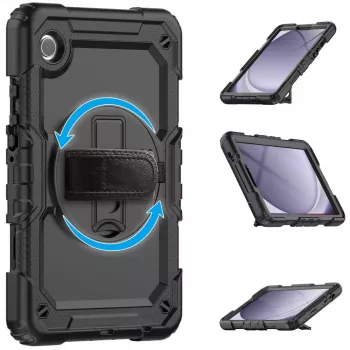 Tech-Protect Solid360 funda para Samsung Galaxy Tab A9+/A11+ PLUS 11.0 X210/X215/X216/X230/X235/X236, negro