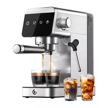 AMZCHEF CE-AZ-EM1501-SV Cafetera de émbolo (plata)