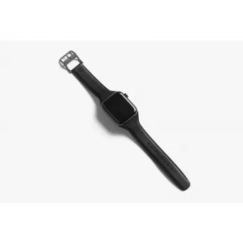 Bellroy Classic Leather Band para Apple Watch, negro, 40mm, 41mm, 38mm, 42mm (Serie 10/11)