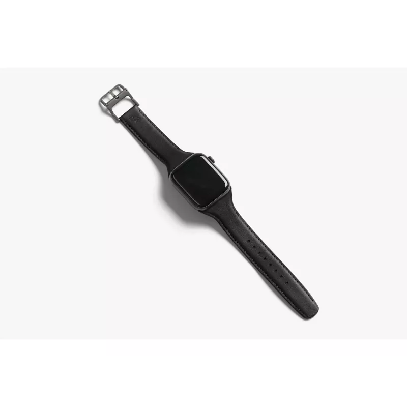 Bellroy Classic Leather Band para Apple Watch, negro, 40mm, 41mm, 38mm, 42mm (Serie 10/11)