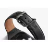 Bellroy Classic Leather Band para Apple Watch, negro, 40mm, 41mm, 38mm, 42mm (Serie 10/11)