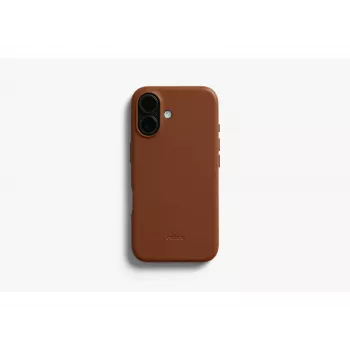 Funda de piel Bellroy para iPhone 16, marrón