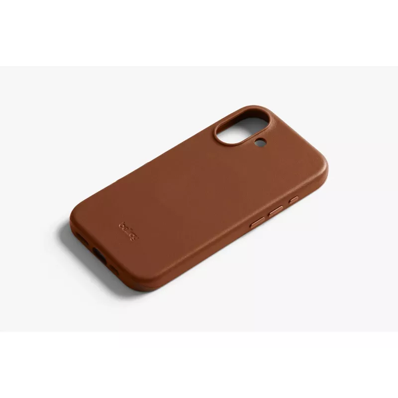 Funda de piel Bellroy para iPhone 16, marrón