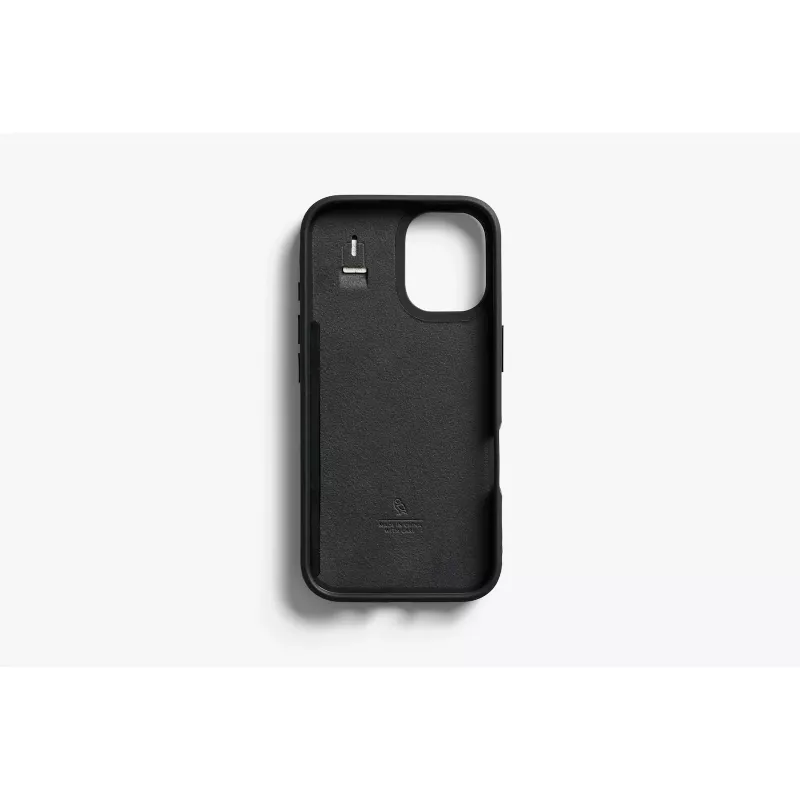 Bellroy Leather Card Case para iPhone 16, negro